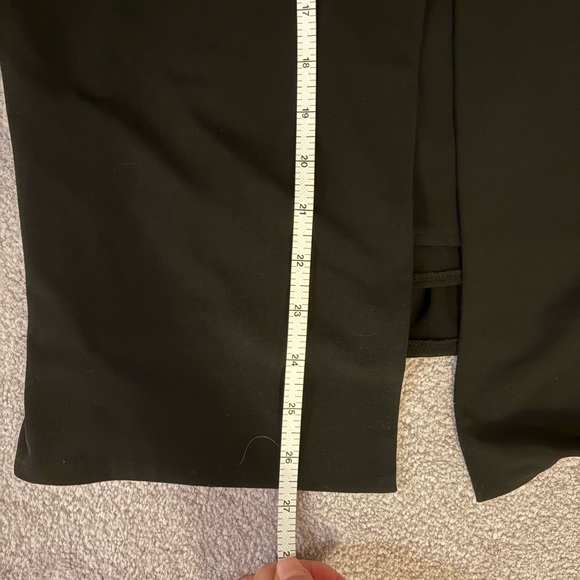 SALE! Women’s Black Ruffled 3-Piece Skirt Suit with Cut-Out SilkTrim - Picture 8 of 9